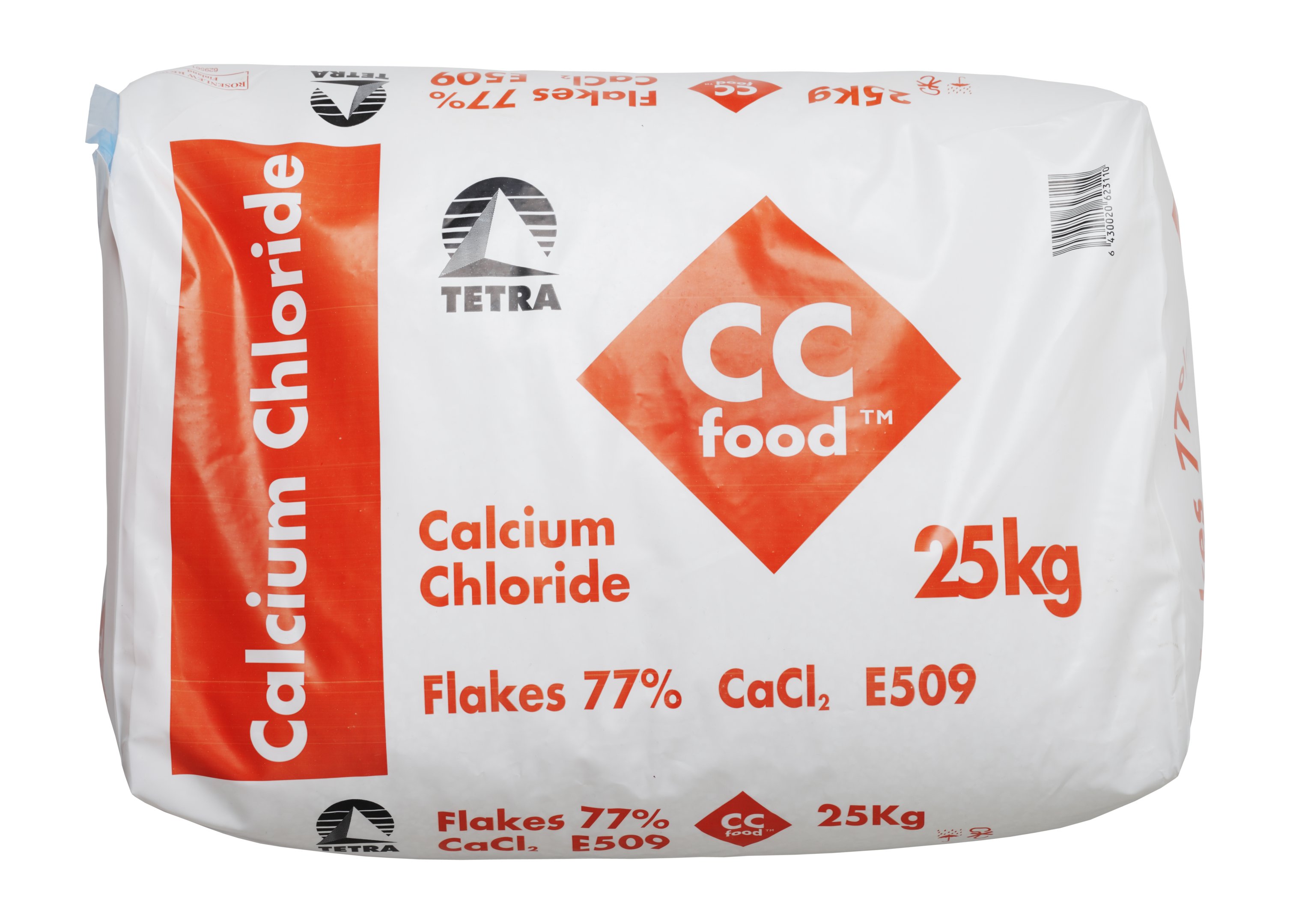 Chlorek wapnia spożywczy TETRA worek 25 kg