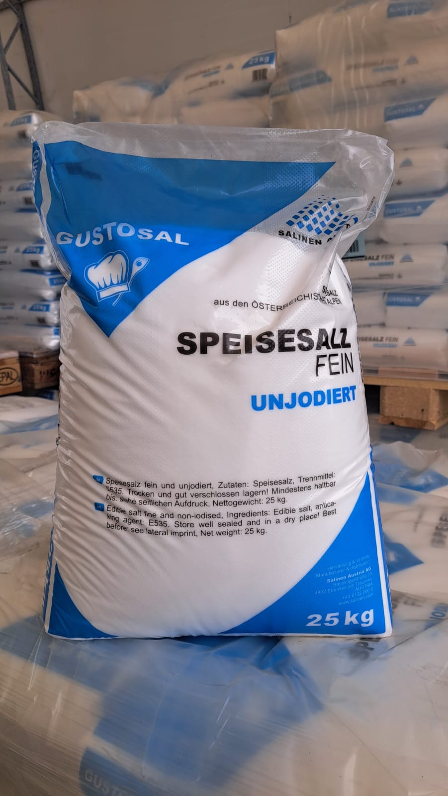 Sól spożywcza Salinen GUSTOSAL Speisesalz Fein 25 kg