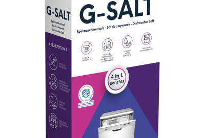 Granulat solny do zmywarek G-SALT w opakowaniach 2 kg, półpaleta 384 kg