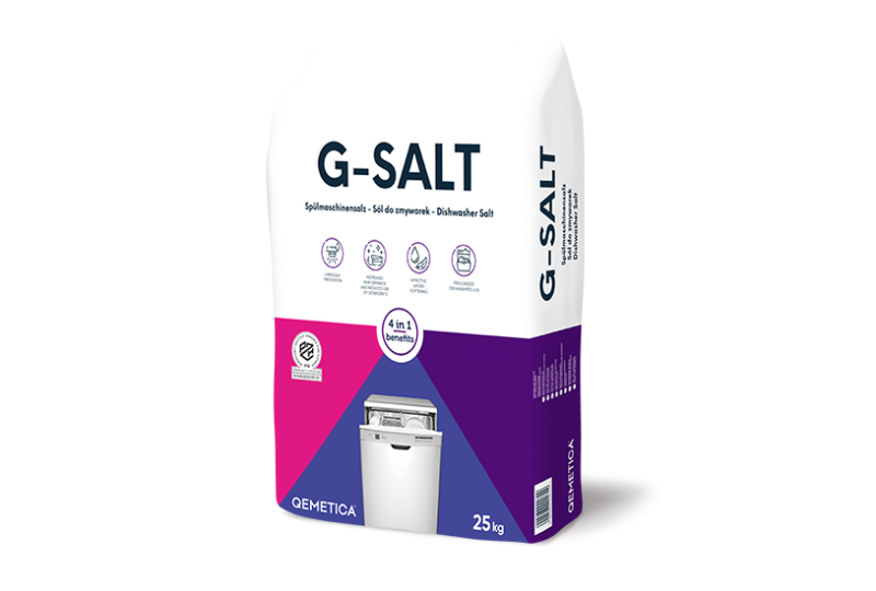 Granulat solny do zmywarek G-SALT w opakowaniach 25 kg, paleta 1000 kg