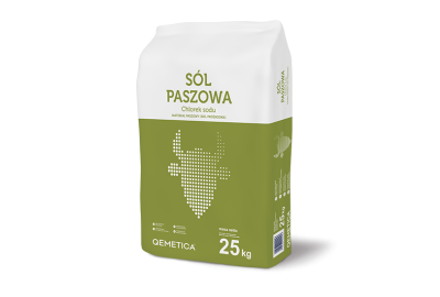 Sól warzona paszowa w opakowaniach 25 kg, półpaleta 500 kg