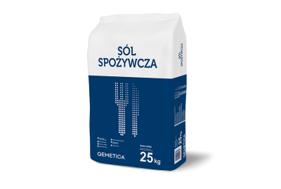 Sól warzona spożywcza w opakowaniach 25 kg, paleta 750 kg