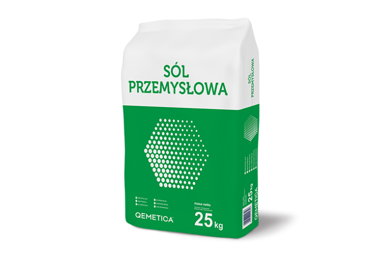 Sól warzona przemysłowa w opakowaniach 25 kg, paleta 1000 kg