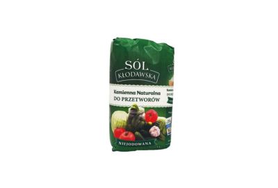 Sól Kłodawska kamienna naturalna do przetworów niejodowana - torebka 1,1 kg, paleta 924 kg