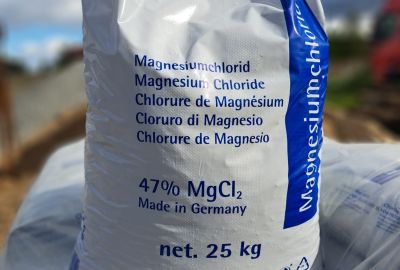 Chlorek magnezu w workach 25 kg, półpaleta 500 kg